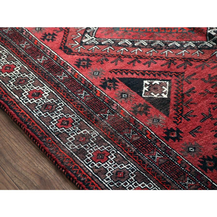 トライバルラグ バルーチ 249x123cm 部族絨毯 ３つのメダリオン |  | 05