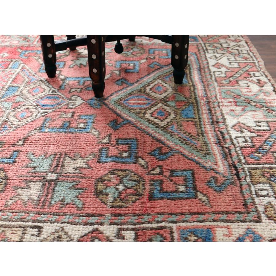 トルコ絨毯 チャナッカレ 175x119cm 色褪せたレッド＆ブルー |  | 10