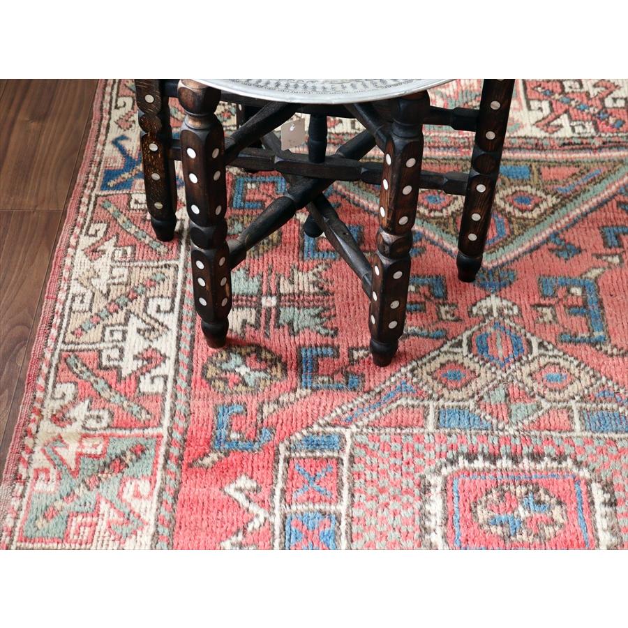 トルコ絨毯 チャナッカレ 175x119cm 色褪せたレッド＆ブルー |  | 06