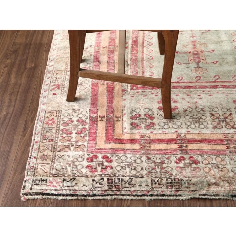 トルコ絨毯 シワス 213x124cm 色褪せたミフラープ |  | 11