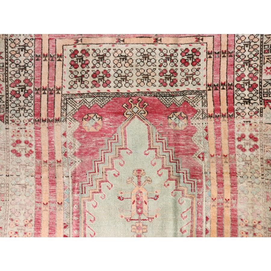 トルコ絨毯 シワス 213x124cm 色褪せたミフラープ |  | 04