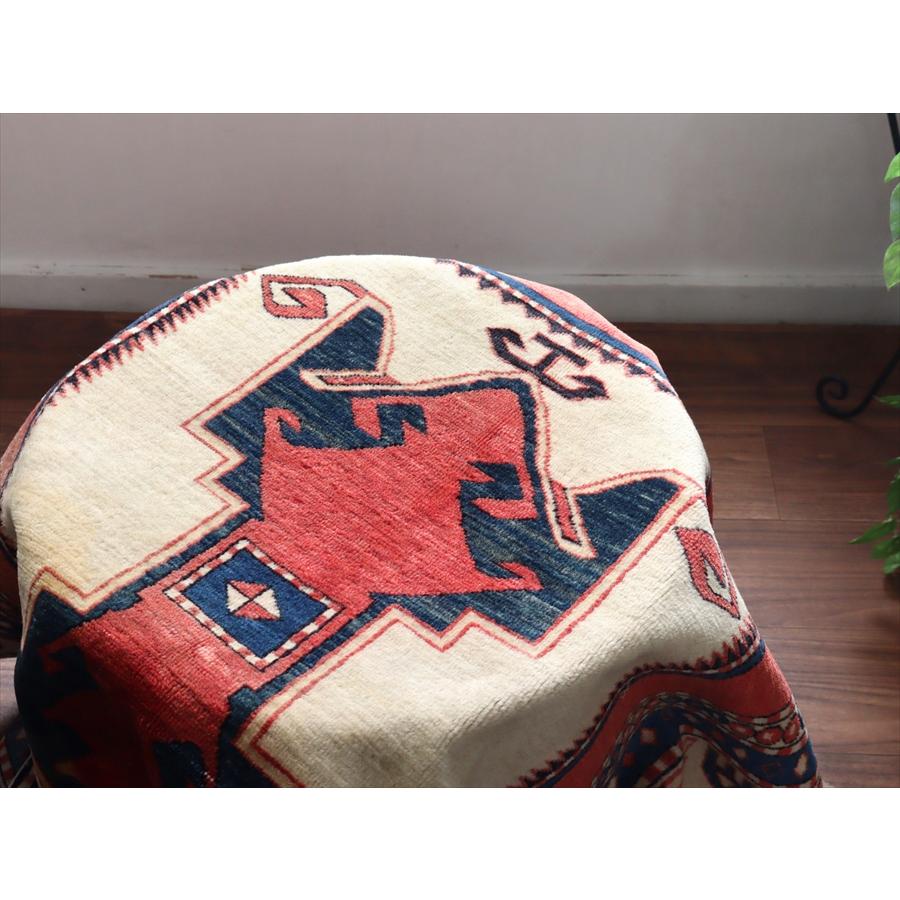 オールドラグ シルヴァン 150x120cm 手織り絨毯 幾何学モチーフ |  | 10