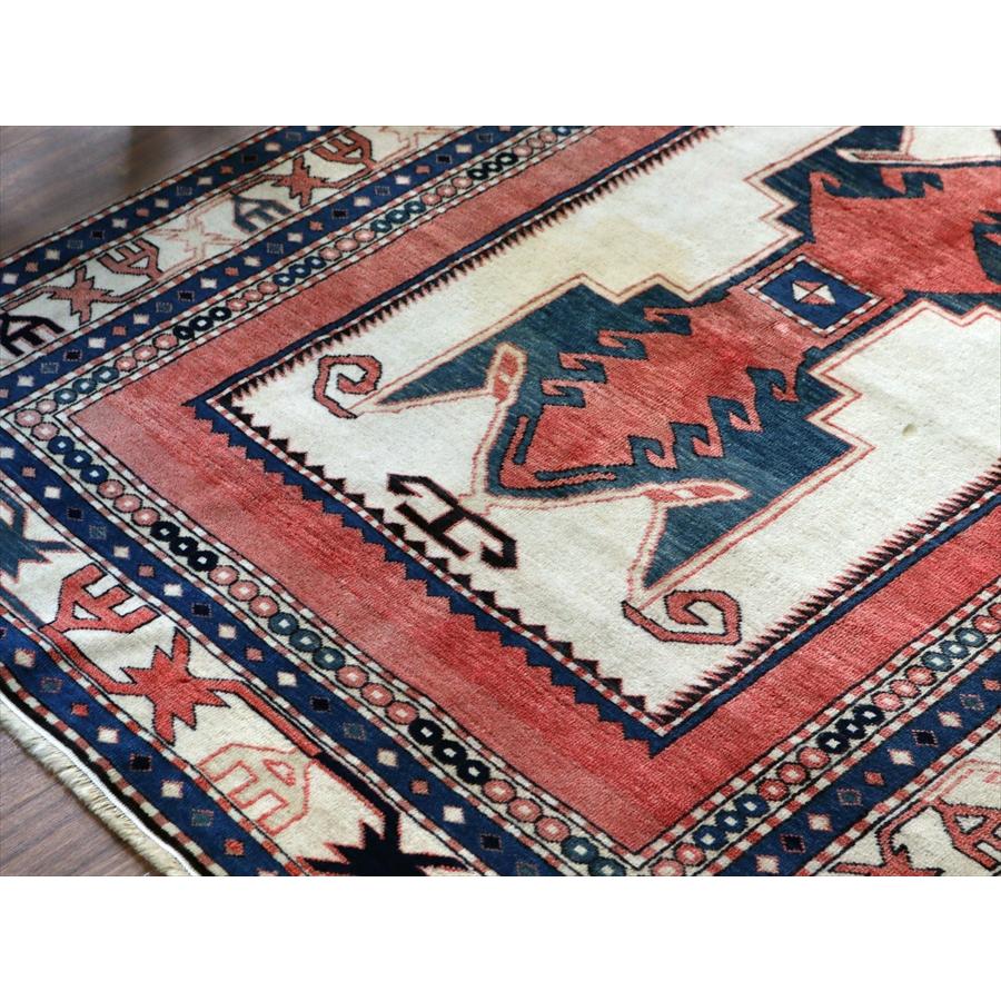 オールドラグ シルヴァン 150x120cm 手織り絨毯 幾何学モチーフ |  | 03