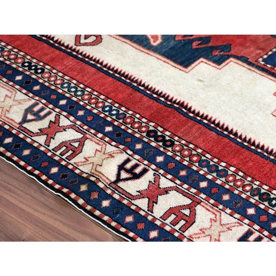 オールドラグ シルヴァン 150x120cm 手織り絨毯 幾何学モチーフ |  | 05