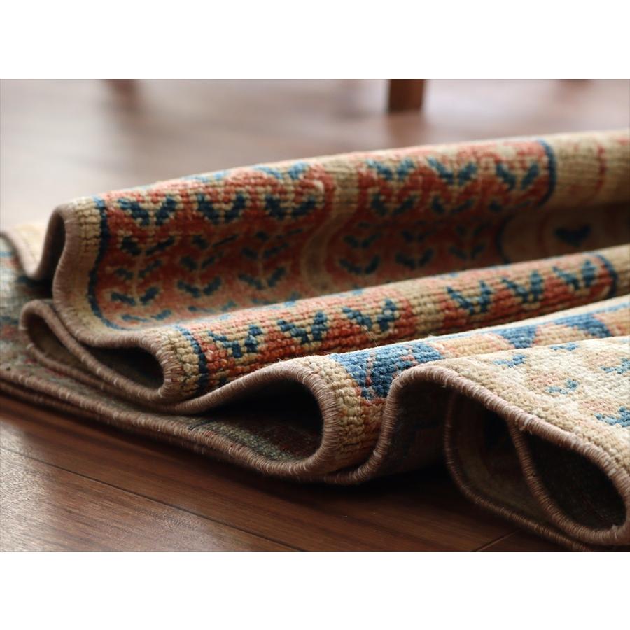 イランの手織り絨毯 バフティアリ 222x60cm タイルデザイン 細長いサイズ |  | 12