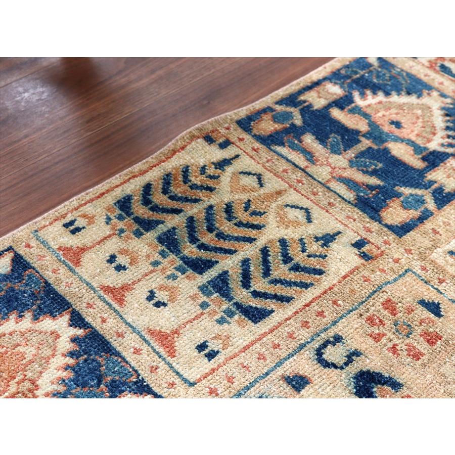 イランの手織り絨毯 バフティアリ 222x60cm タイルデザイン 細長いサイズ |  | 06