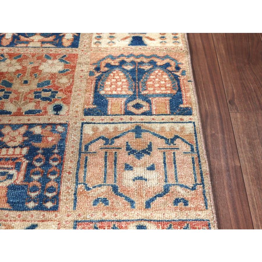 イランの手織り絨毯 バフティアリ 222x60cm タイルデザイン 細長いサイズ |  | 07