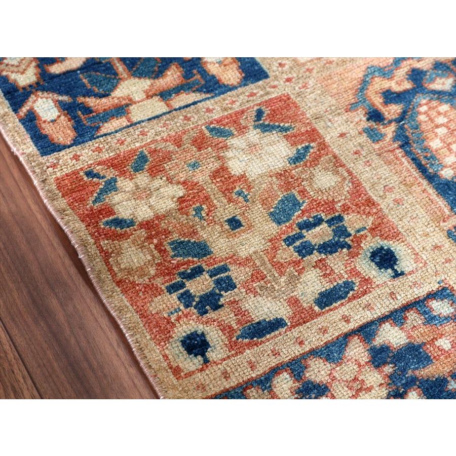 イランの手織り絨毯 バフティアリ 222x60cm タイルデザイン 細長いサイズ |  | 08