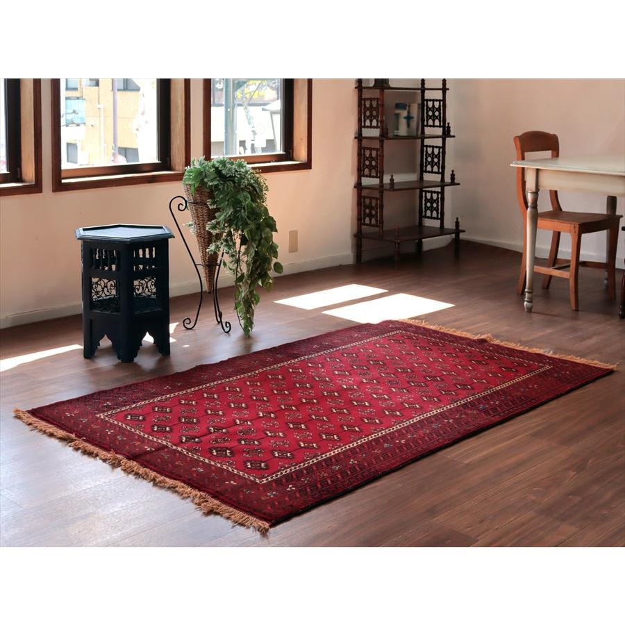 イランの手織りラグ バルーチ 194x114cm 連続する幾何学模様 |  | 01