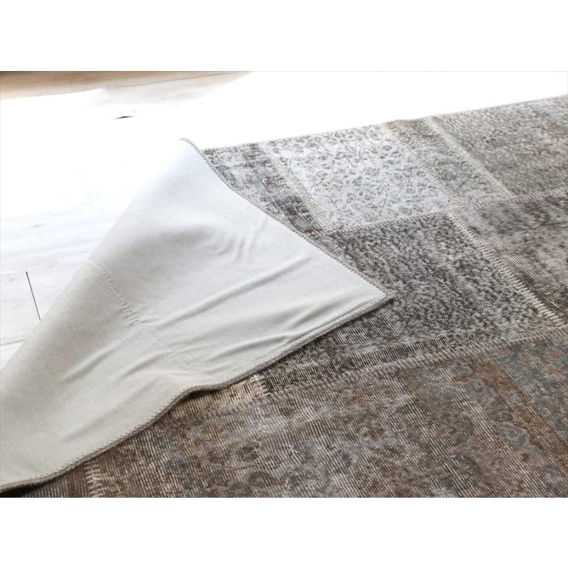 リサイクルパッチワークラグ　トルコ製・オーバーダイ 300x191cm グレー/ケッレ |  | 08