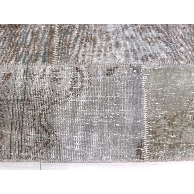 リサイクルパッチワークラグ　トルコ製・オーバーダイ 300x191cm グレー/ケッレ |  | 09