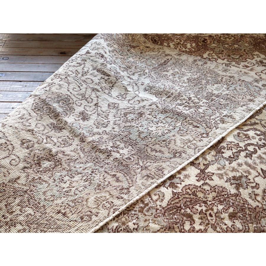 ヴィンテージ オーバーダイドラグ 274x169cm アイボリー