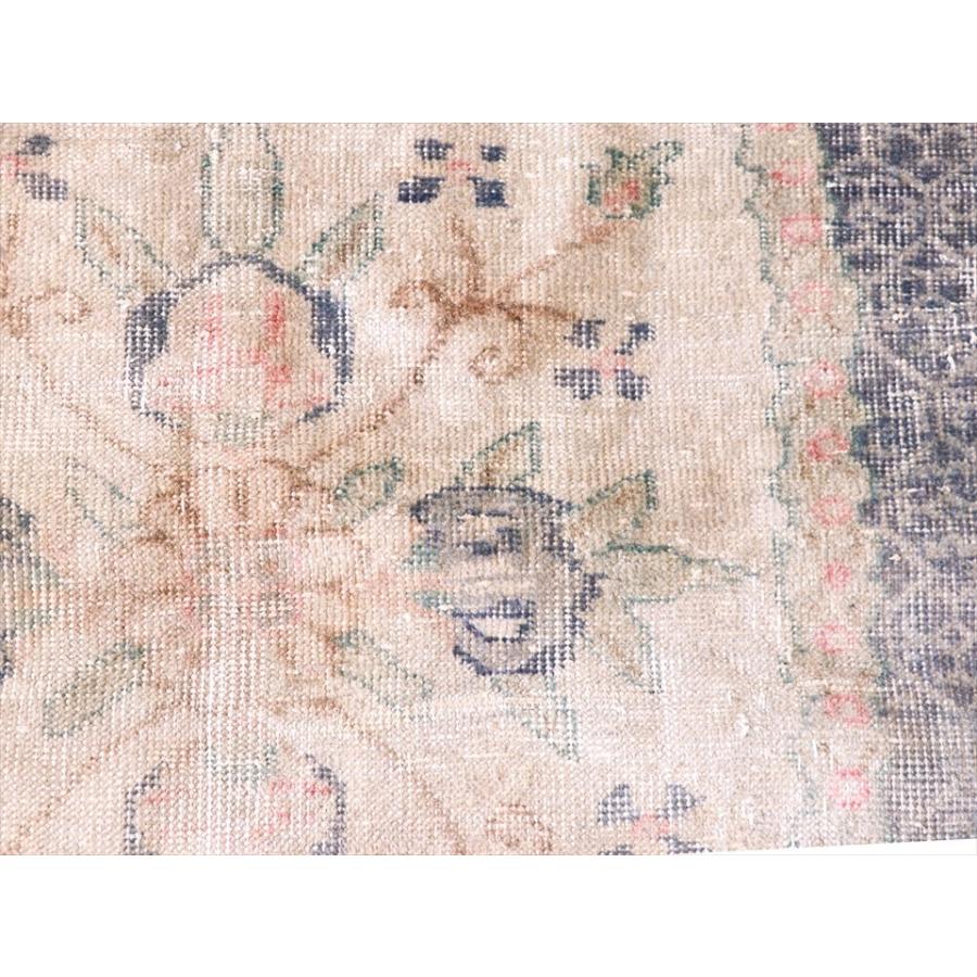 ヴィンテージラグ/トルコじゅうたん 244x156cm ウスパルタ/花の