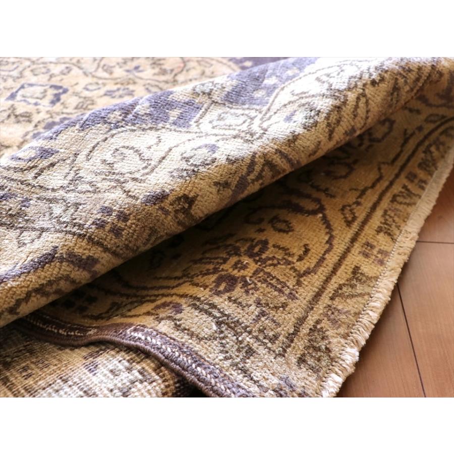 ヴィンテージラグ/トルコじゅうたん 204x120cm ウスパルタ/花のメダリオン | ブランド登録なし | 07