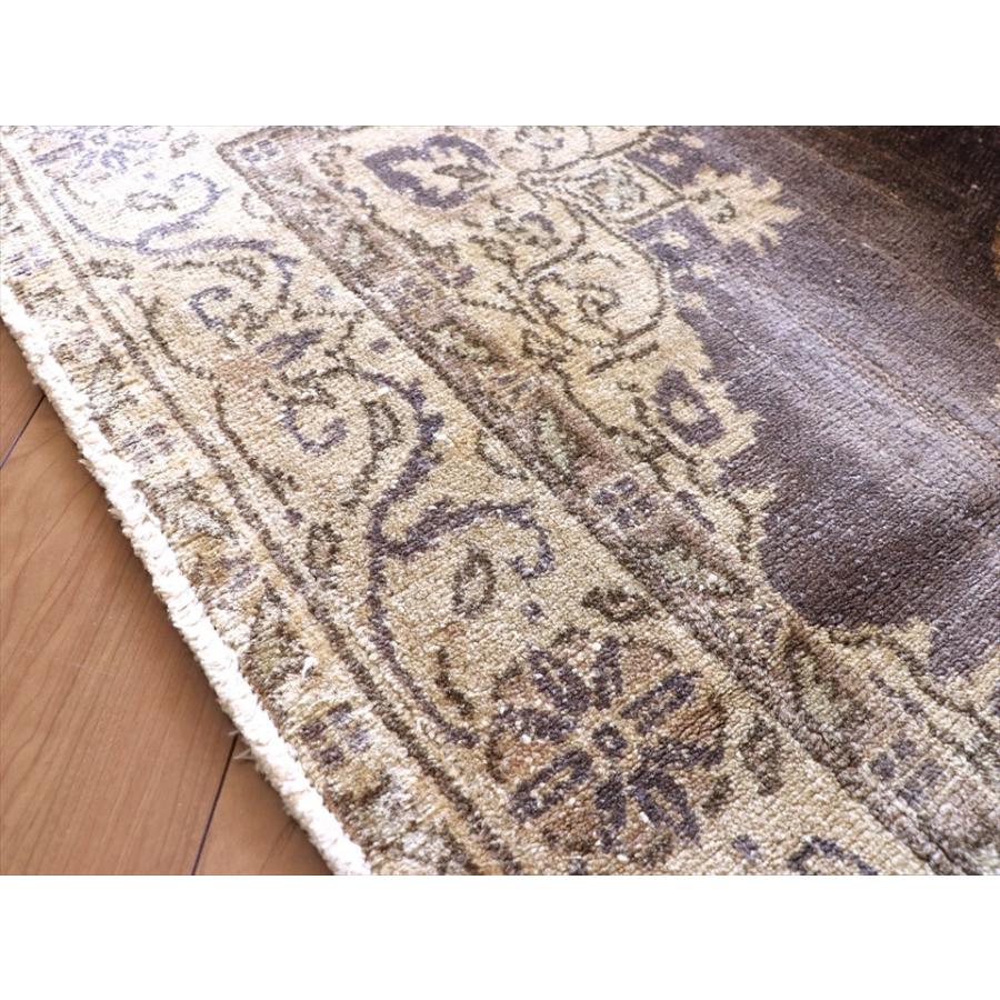 ヴィンテージラグ/トルコじゅうたん 204x120cm ウスパルタ/花のメダリオン | ブランド登録なし | 09