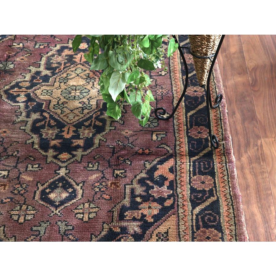 トルコじゅうたん トライバルラグ 180x104cm パステルに色褪せたあたたかみのある色使い |  | 05