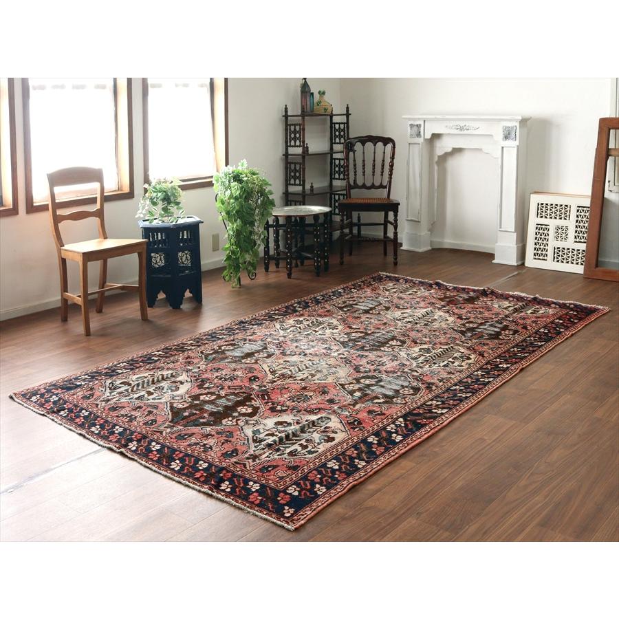 トライバルラグ バクティアリ族の部族絨毯 295x154cm 樹々と小花のデザイン |  | 01