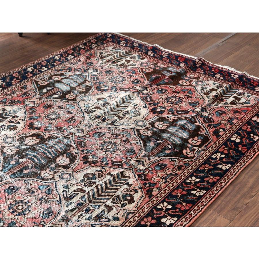 トライバルラグ バクティアリ族の部族絨毯 295x154cm 樹々と小花のデザイン |  | 02