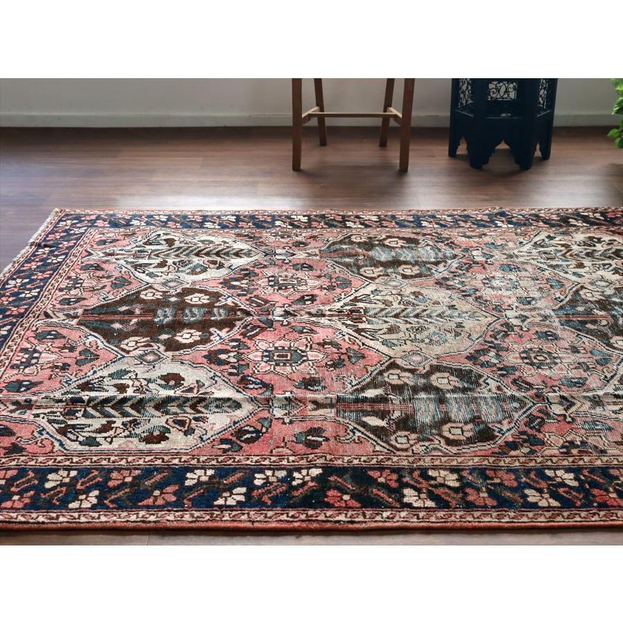 トライバルラグ バクティアリ族の部族絨毯 295x154cm 樹々と小花のデザイン |  | 03