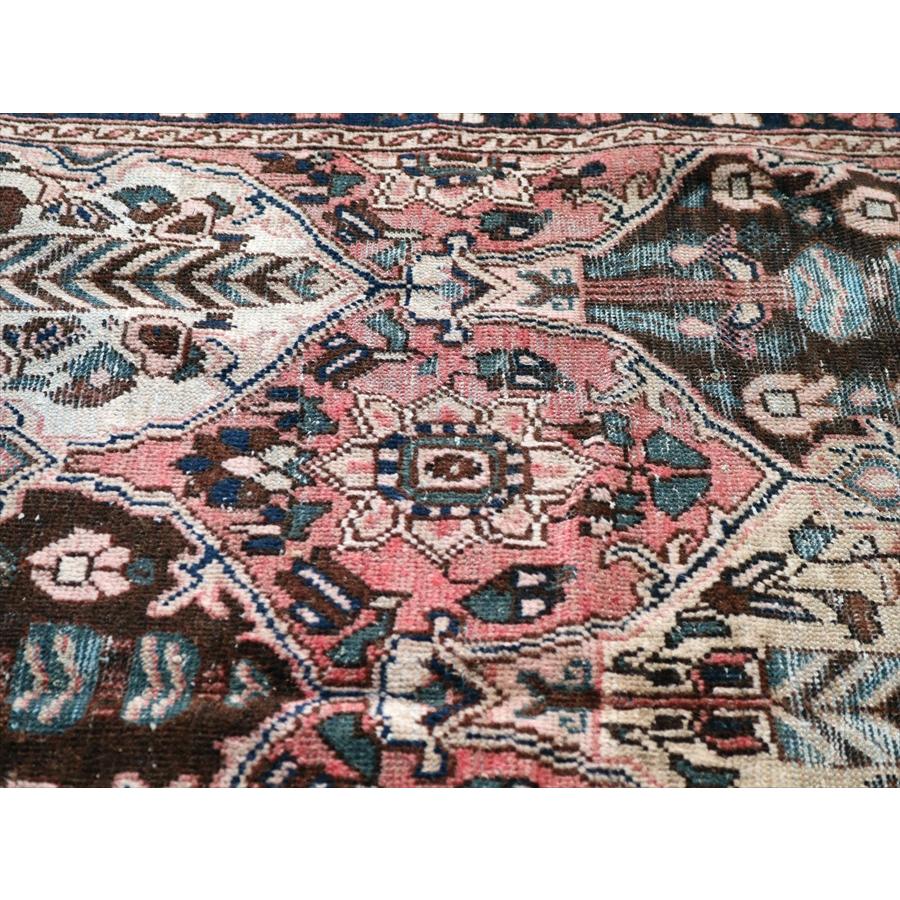 トライバルラグ バクティアリ族の部族絨毯 295x154cm 樹々と小花のデザイン |  | 07