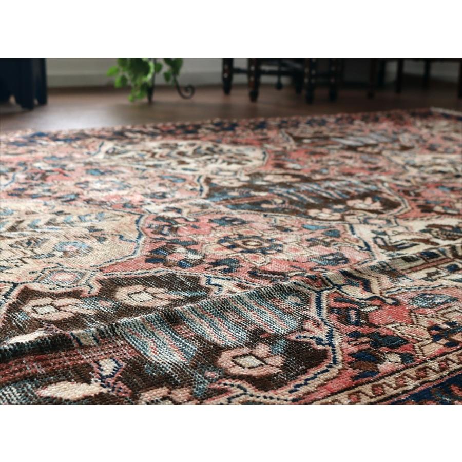 トライバルラグ バクティアリ族の部族絨毯 295x154cm 樹々と小花のデザイン |  | 09