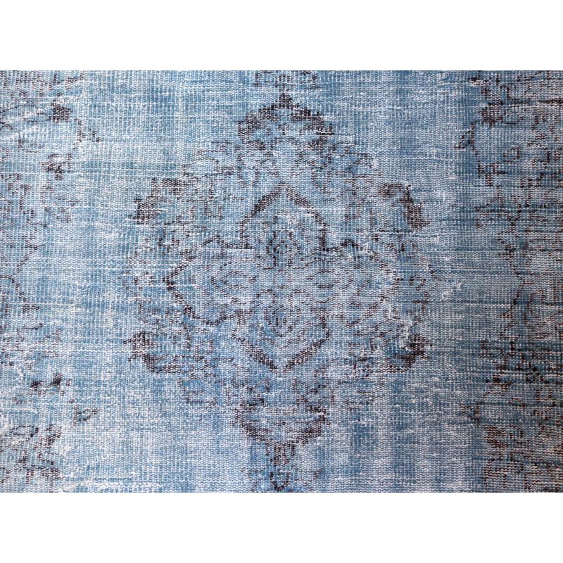 オーバーダイド ヴィンテージラグ ライトブルー 220x110cm トルコ手織り絨毯 アップサイクル |  | 06