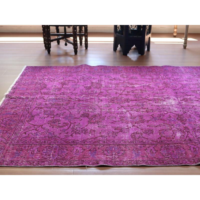 トルコ オーバーダイラグ（ヴィンテージラグ）ピンク（003） 割引