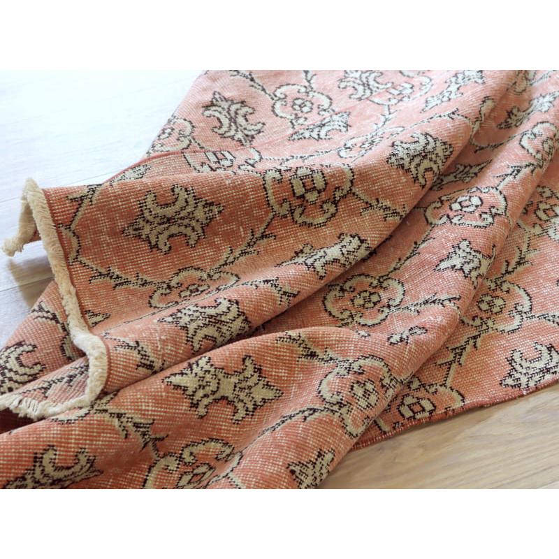 オーバーダイド ヴィンテージラグ ピンク 237x147cm トルコ手織り絨毯 アップサイクル |  | 10