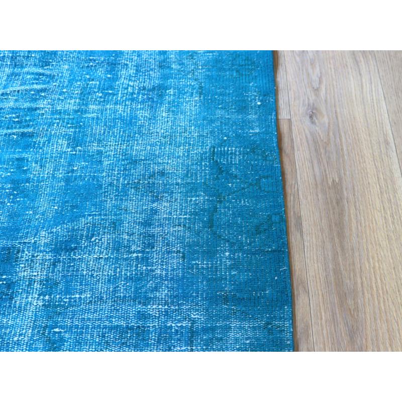 オーバーダイド ヴィンテージラグ ライトブルー 208x85cm トルコ手織り絨毯 アップサイクル |  | 06