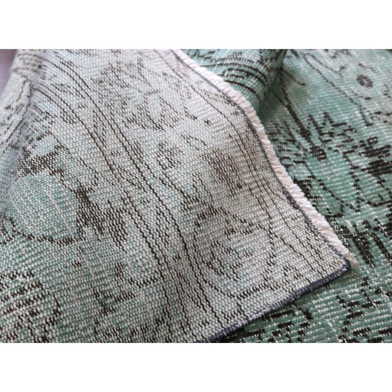 オーバーダイド ヴィンテージラグ ライトブルー 270x76cm トルコ手織り絨毯 アップサイクル | ブランド登録なし | 06