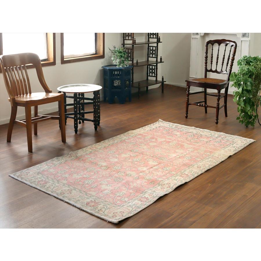 オールドラグ ヴィンテージウォッシュ 210x113cm ウスパルタ 連なる花 レッド |  | 01