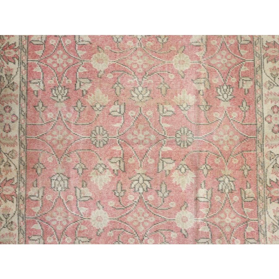 オールドラグ ヴィンテージウォッシュ 210x113cm ウスパルタ 連なる花 レッド |  | 04