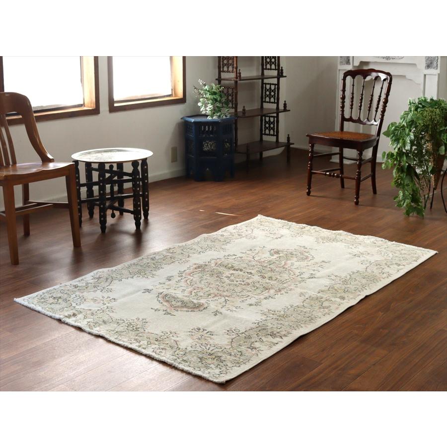 オールドラグ ヴィンテージウォッシュ 186x118cm ウスパルタ トルコ手織り絨毯 |  | 01