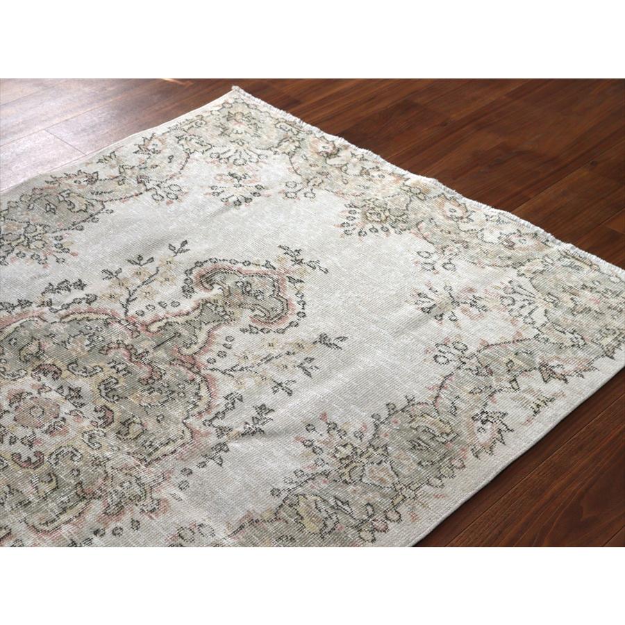 オールドラグ ヴィンテージウォッシュ 186x118cm ウスパルタ トルコ手織り絨毯 |  | 02