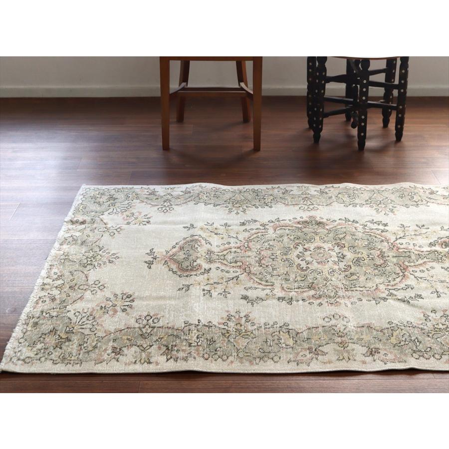 オールドラグ ヴィンテージウォッシュ 186x118cm ウスパルタ トルコ手織り絨毯 |  | 03