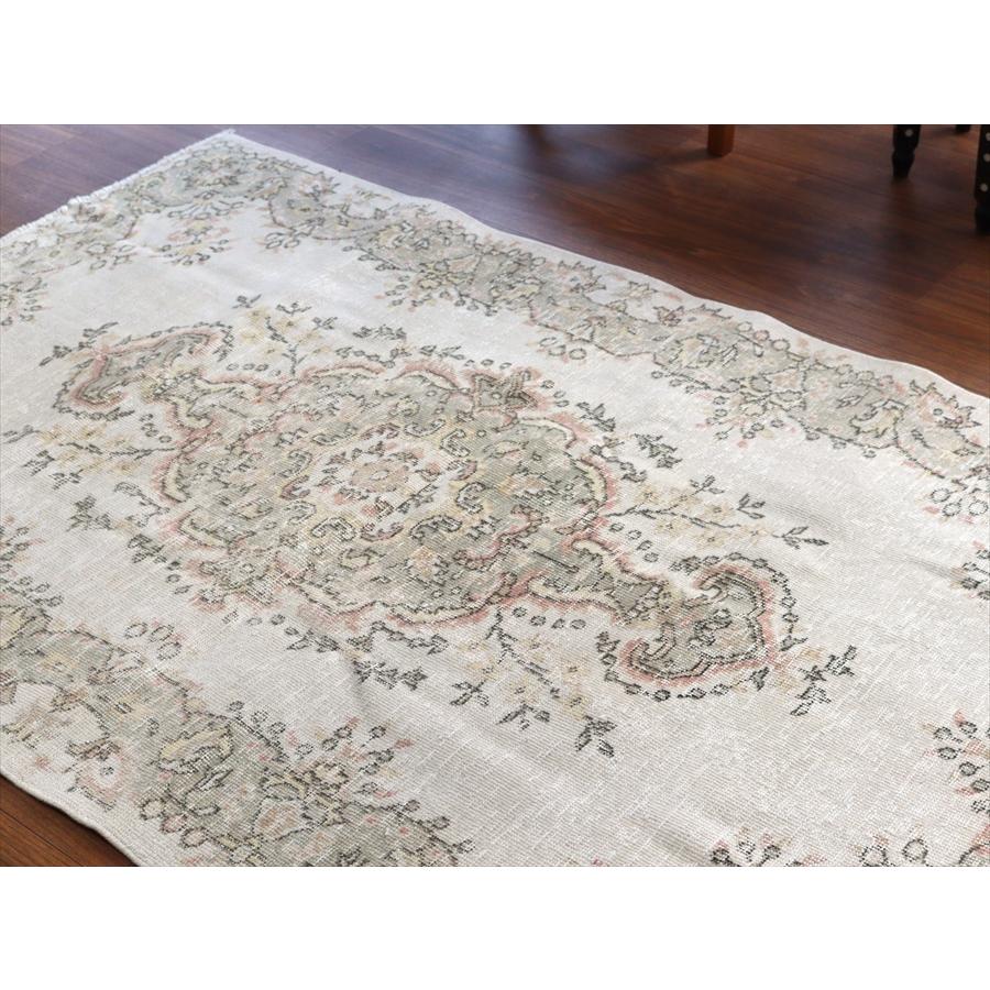 オールドラグ ヴィンテージウォッシュ 186x118cm ウスパルタ トルコ手織り絨毯 |  | 05