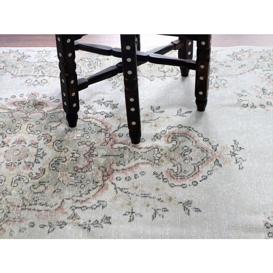 オールドラグ ヴィンテージウォッシュ 186x118cm ウスパルタ トルコ手織り絨毯 |  | 07