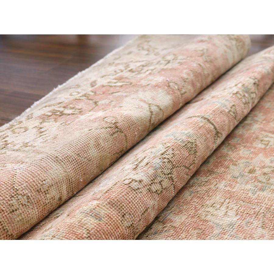 オールドラグ ヴィンテージウォッシュ 216x116cm ウスパルタ 花のメダリオン レッド |  | 11