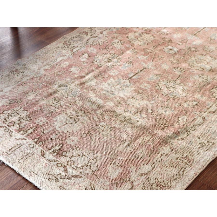 オールドラグ ヴィンテージウォッシュ 216x116cm ウスパルタ 花のメダリオン レッド |  | 02