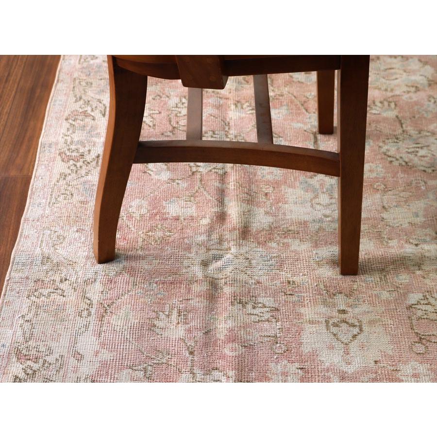 オールドラグ ヴィンテージウォッシュ 216x116cm ウスパルタ 花のメダリオン レッド |  | 07