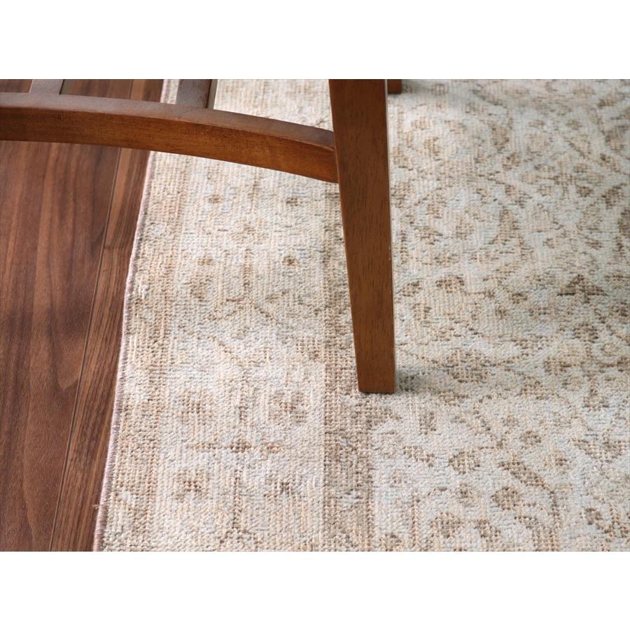 オールドラグ ヴィンテージウォッシュ 193x115cm ウスパルタ 花のアラベスク模様 |  | 07