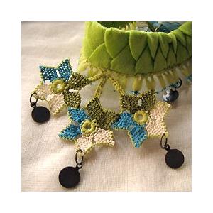 トルコの可憐な伝統レース イーネオヤ星のオヤとコットンコードのチョーカー | ブランド登録なし | 01