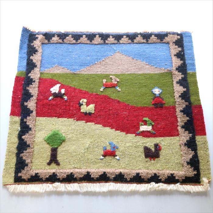 やすらぎの花回廊】ペルシャ絨毯 シルク手織り 花菱 伝統文様