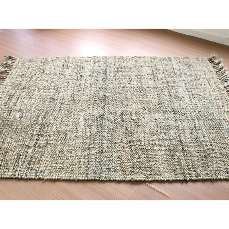 ジュートラグ 手織り　天然繊維　麻　 170x120cm グレー | ブランド登録なし | 04
