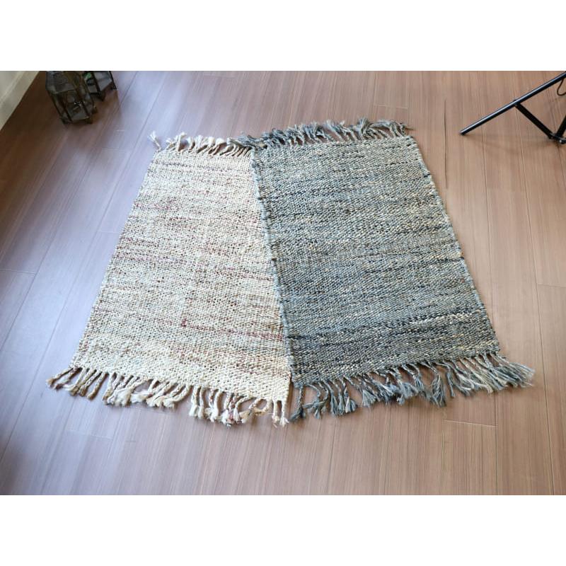 ジュートラグ 手織り　天然繊維　麻　 90x60cm ナチュラルベージュ | ブランド登録なし | 07