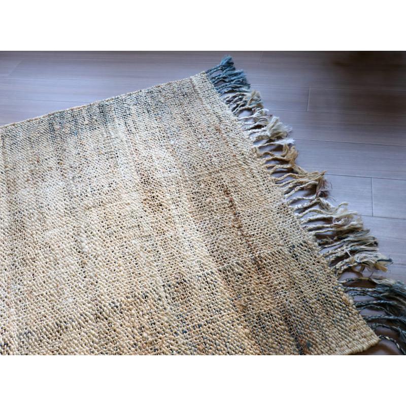 ジュートラグ 手織り　天然繊維　麻　 170x120cm ベージュグラデーション | ブランド登録なし | 02