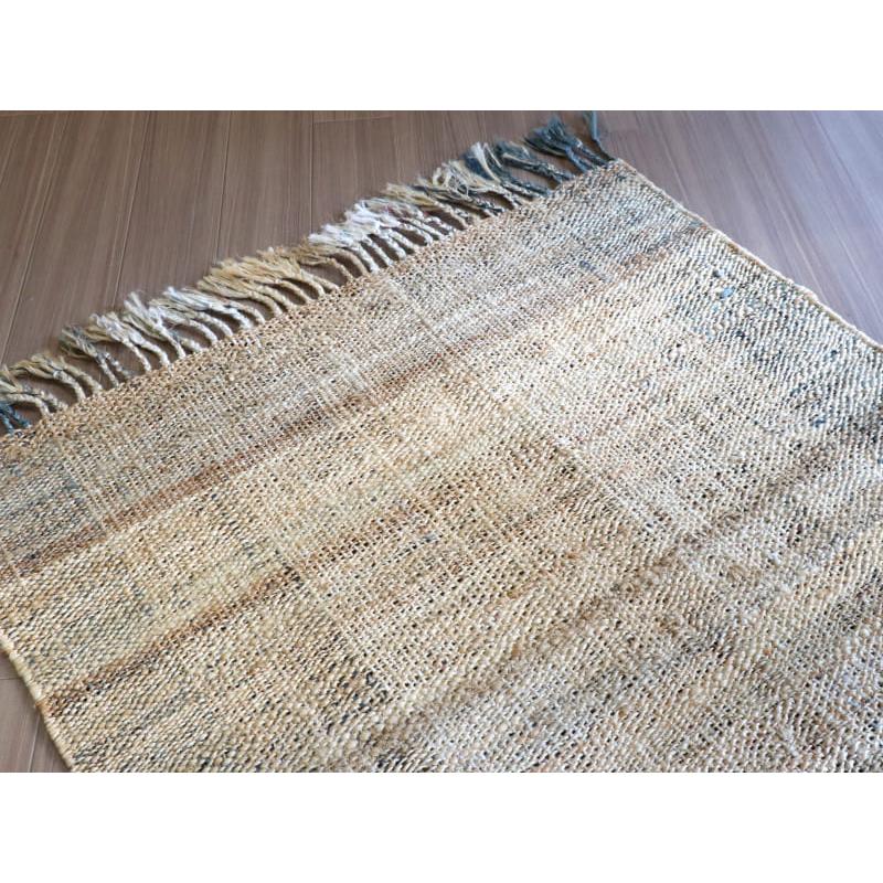 ジュートラグ 手織り　天然繊維　麻　 170x120cm ベージュグラデーション | ブランド登録なし | 03
