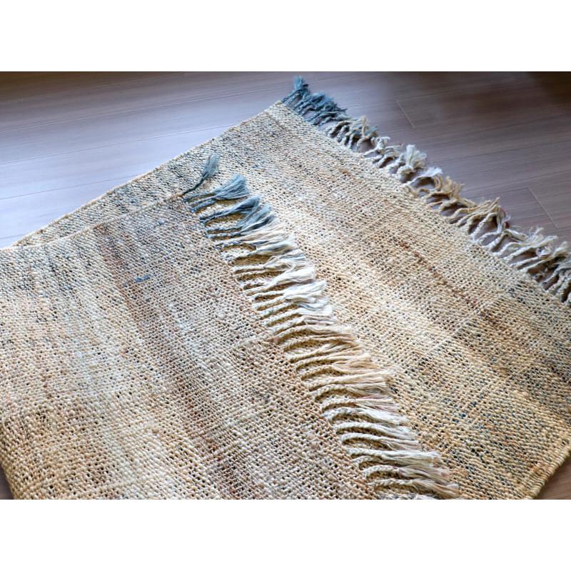 ジュートラグ 手織り　天然繊維　麻　 170x120cm ベージュグラデーション | ブランド登録なし | 04