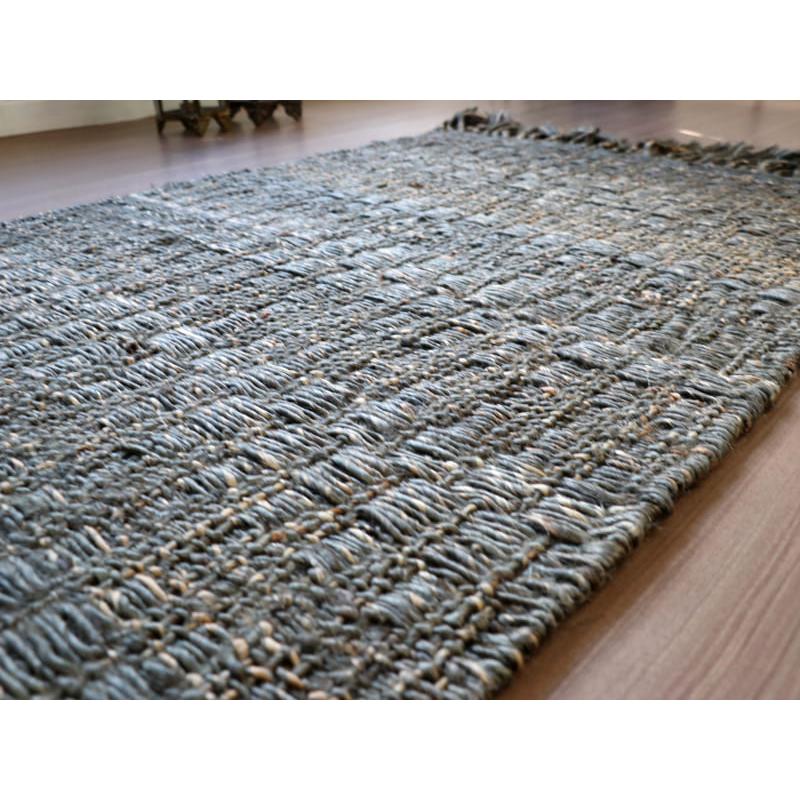 ジュートラグ 手織り　天然繊維　麻　 120x80cm チャコール | ブランド登録なし | 05