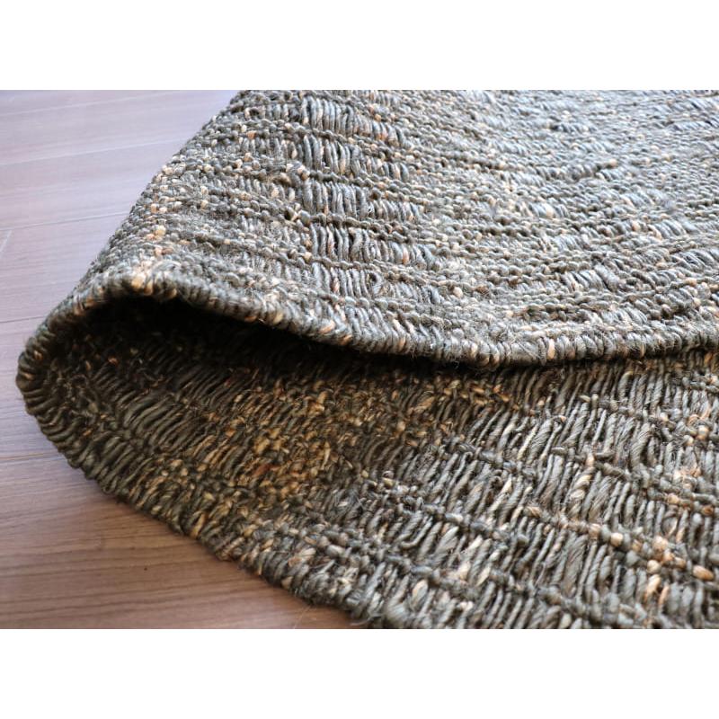 ジュートラグ 手織り　天然繊維　麻　 120x80cm チャコール | ブランド登録なし | 07